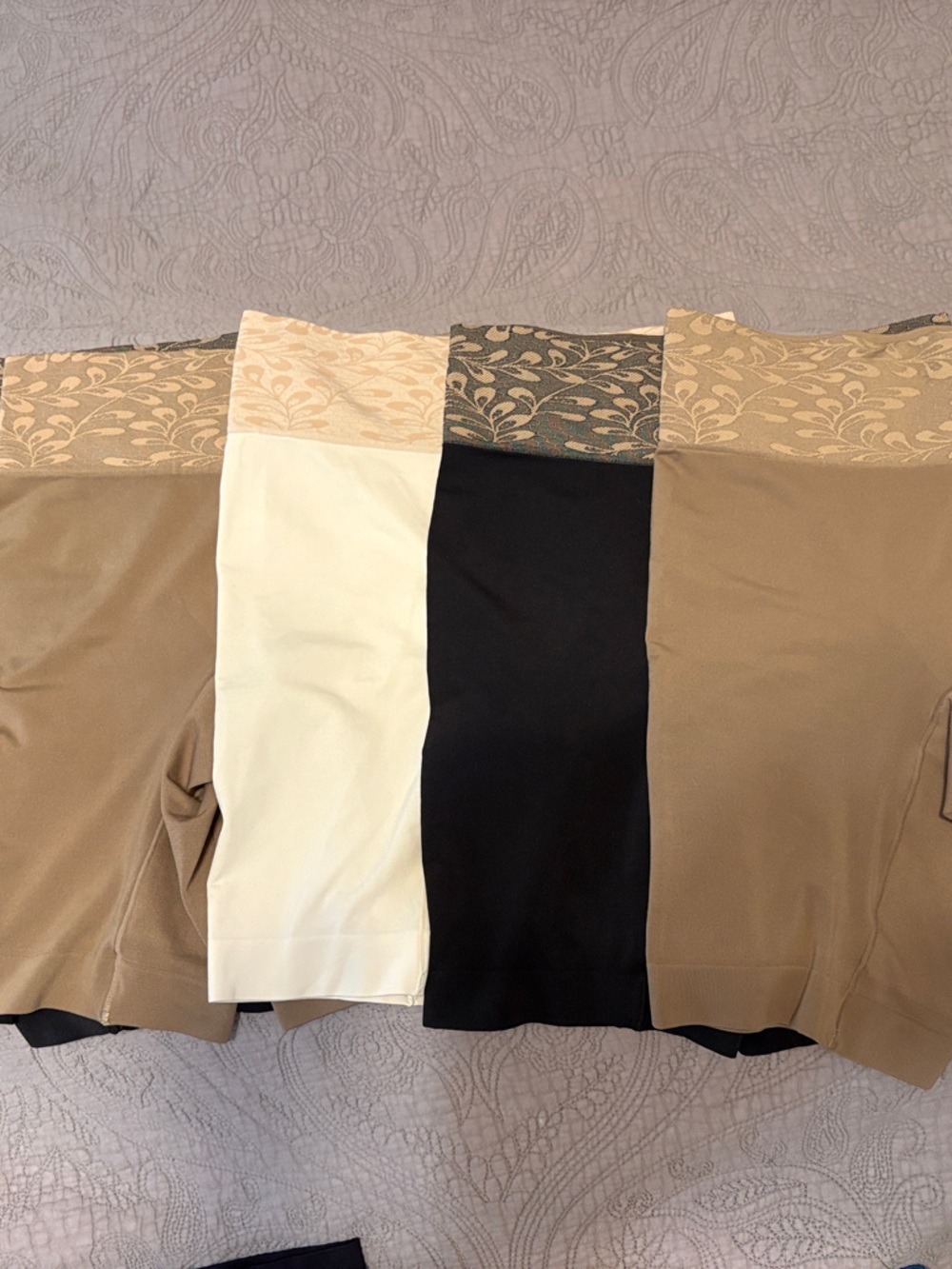 Jockey Skimmies Slipshorts Bundle Medium in Black, Cream, and Tan